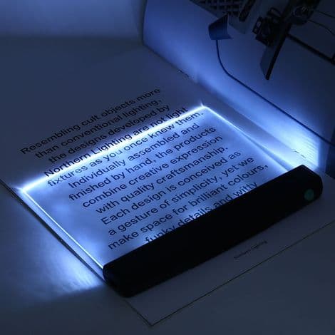 Bærbar LED-leselampe, kreativ flatpanel-leselampe til soverommet