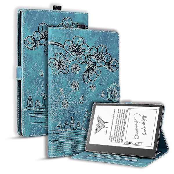 Sakura Cat case Amazon Kindle Scribelle 10.2 2022 Green