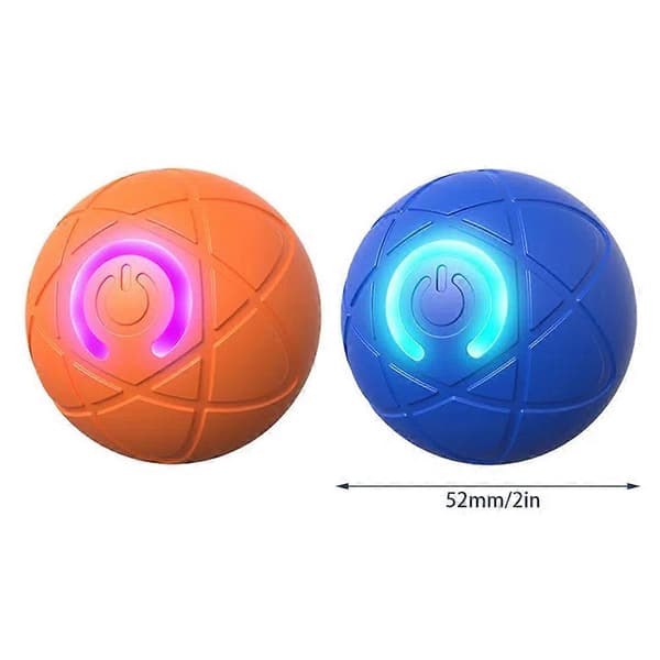 Smart Auto Rolling Ball Hundelegetøj USB Genopladeligt Drillekattelegetøj til Indendørs Katte Blue