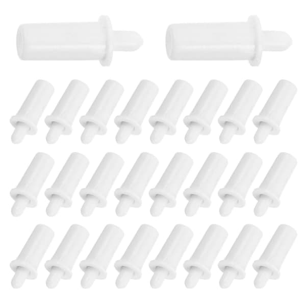 Fjærbelastede lamellpinner Skodder Reparasjonspinner Trevinduslameller DIY Erstatning 120 stk 2.00X0.80X0.80CM White