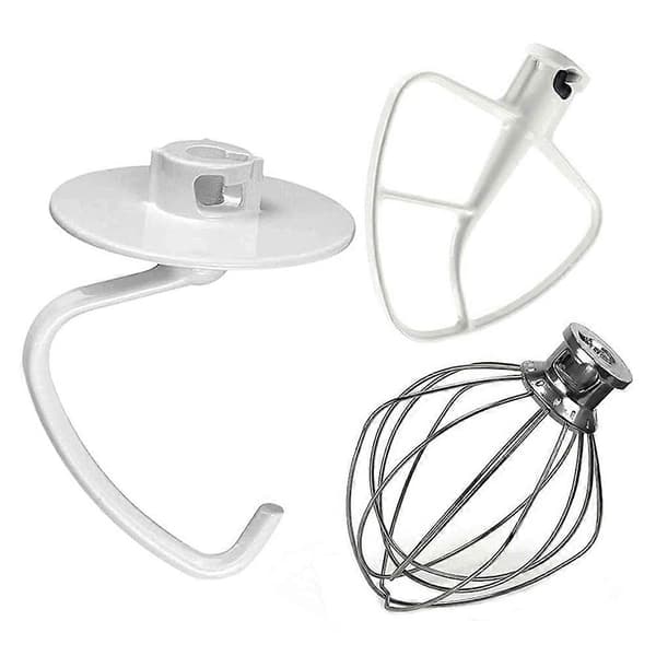 Til Kitchen Aide Tilbehør 4,5-5 Qt Tilt-Head Standmixere til Kitchenaid Dejplade til K45B/K5THCB/K5THBS White & silver