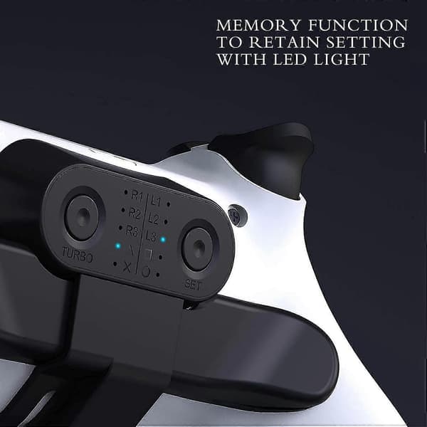Erstatningspaddles til PS4 Controller Back Button Attachment, Dualshock4 Gamepad Rear Extension black
