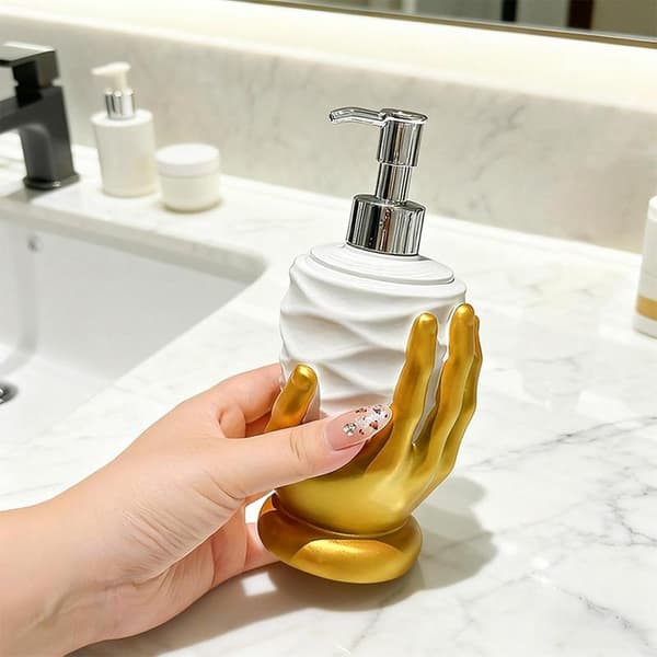 Sæbedispenser, hjerteformet hydraulisk form til håndvask, moderne flydende dispenser til køkken og badeværelse, genanvendelig tonerflaske.
