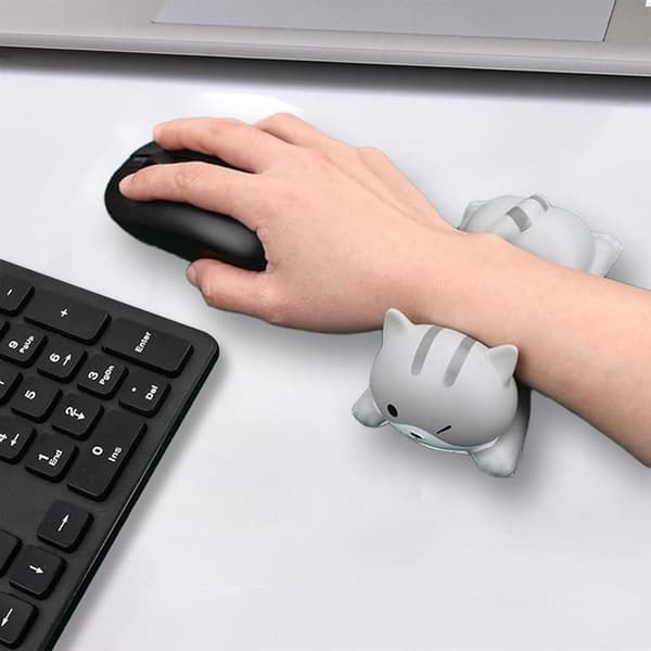 Keyboard Wrist Rest, Cute Mouse Wrist Rest, Mouse Pad, Cute Animal Style Keyboard Armrest, Decompression, Mouse Pad, Decorations, for Office, Home