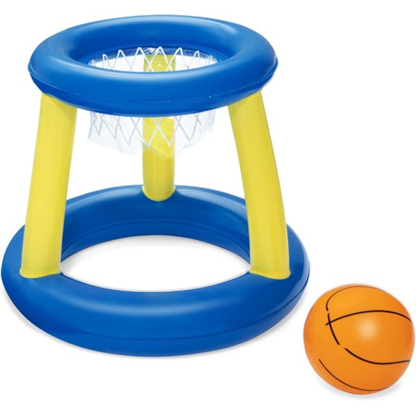 52418 Splash N Hoop Inflatable Basketball Swimming Set, Floating Pool Game, Orange