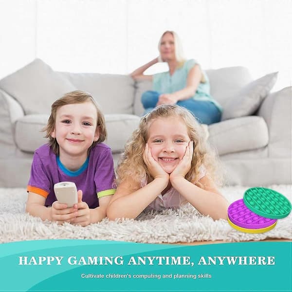 3x Silikon Klemme Sensorisk Leke Stress Relief Anti-angst Sensorisk Leke