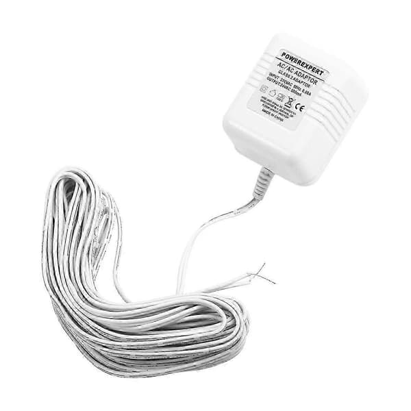 24V ringeklokketransformatoradapter for videoringeklokker EU-PLUGG Blanc