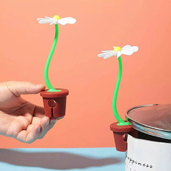 Flower Power dampudleder, blomsterdampudleder, dampblomst 2pcs