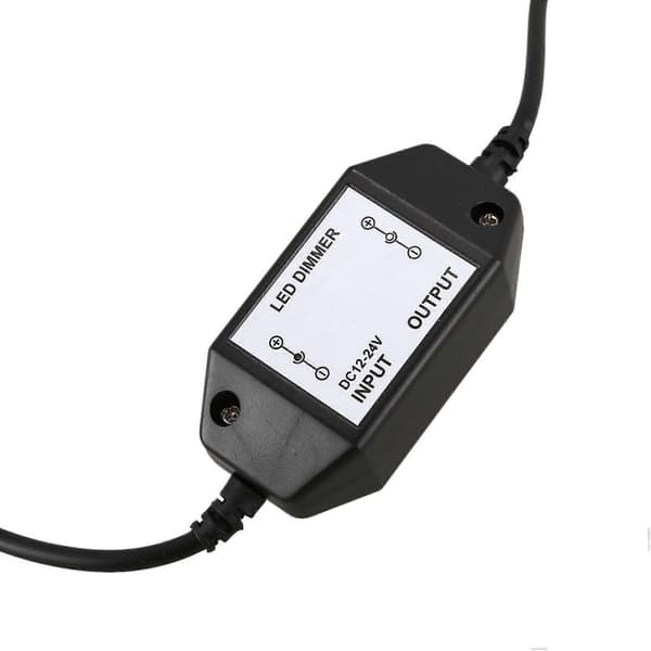 5X 12V / 24V 6A LED lysdæmper controller Juster lysstyrke for nem farve klar, sort Black