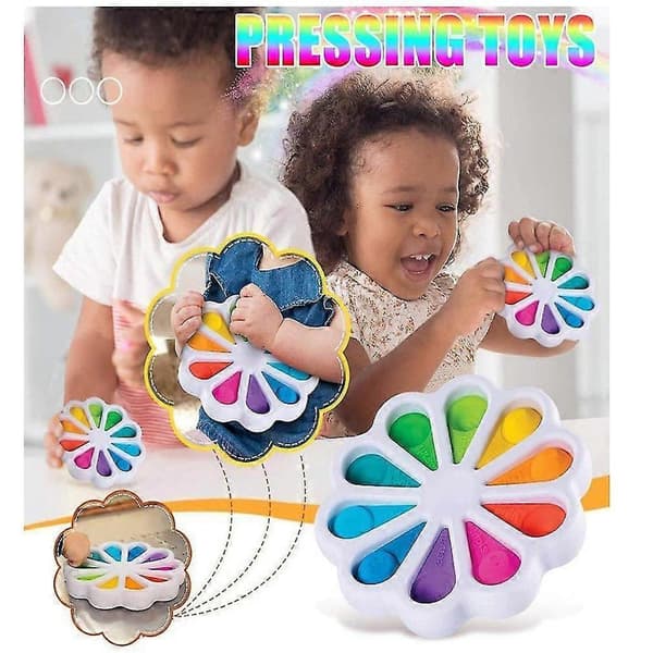 Fidget Legetøj, Fidget Legetøj Anti Stress, Pop Bubble Sensorisk Legetøj, Simpel Klemme Sensorisk Tilfredsstillende Objekt Legetøj, Egnet til Anti Stress Autisme Og Uopmærksomhed