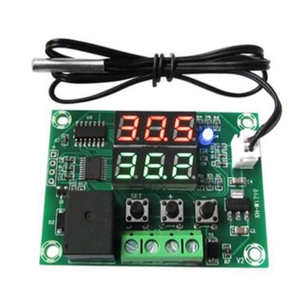 5X DC12V XH-W1219 NTC Sensor Switch Regulator Sensormodul Temperaturregulator Termostat Green