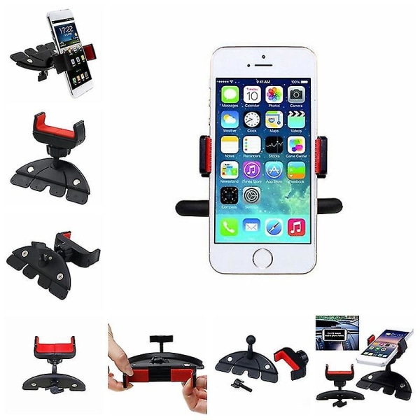 360 Handy Cd Slot Car Mount Holder Stander Til Iphone Samsung Smart Phone Gps