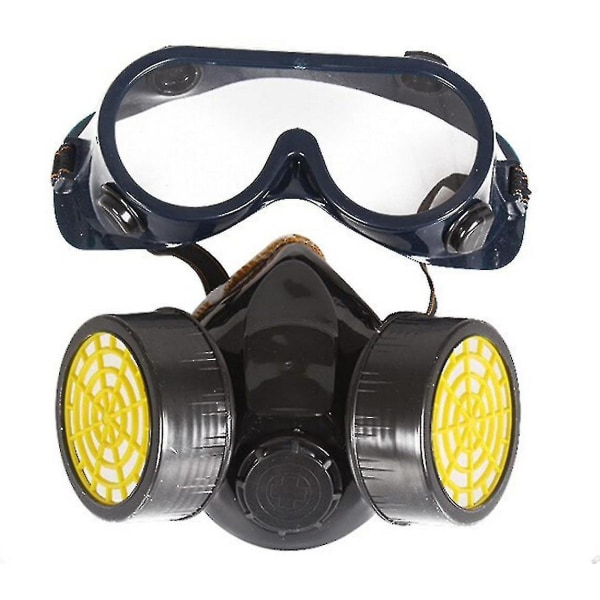 Kjemisk industri Gassstøv Spray Paint Mask Åndedrettsbriller