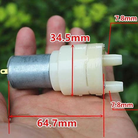 USB DC 3-6V mikrovattenpump, självsugande, liten membranpump Hfmqv