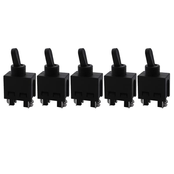 5X 250V ON/OFF Position Vippekontakt til Vinkelsliber Black