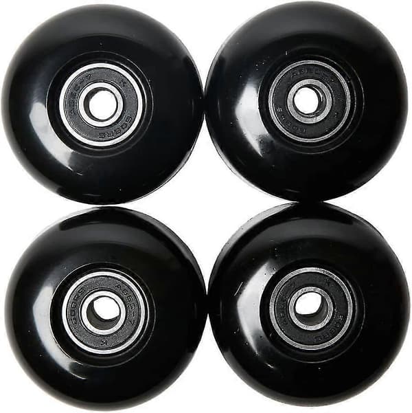 Skateboardhjul og kulesett 54mm Skateboard Tips (sett med 4), Svart