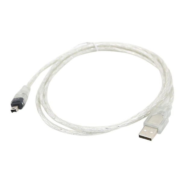 Farfi 1,5m USB To Ieee 1394 Firewire 4 Pin Adapter Kabel Omvandlarsladd För Ilink