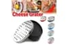 Stainless Steel Kitchen Grater with Storage Container for Fruit and Cheese, Red