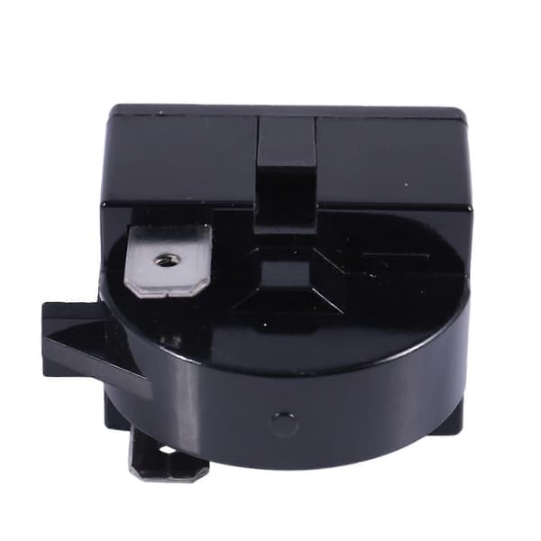 Plastkåpa 22 Ohm 2-stifts PTC-relä för kylskåp Black