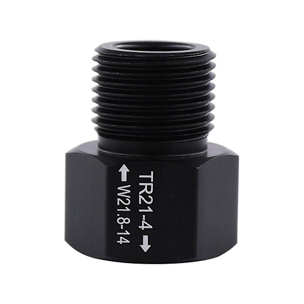 CO2-sylinderadapter, T21-4 til W21.8-14 Adapterkonverter til CO2-sylinder for Black