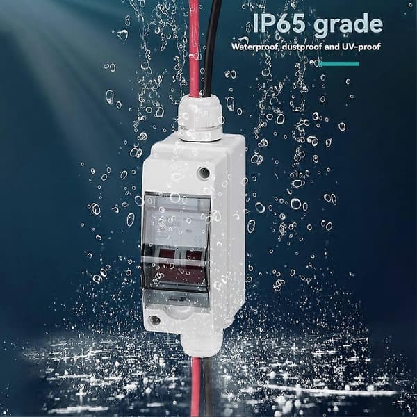 Solafbryder Fotovoltaisk PV Kombinationsboks 400V DC Afbryder IP65 Vandtæt 20A 20A