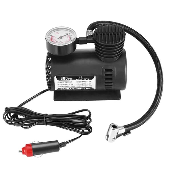 300PSI 12V Mini Luftkompressor Bil Elektrisk Dekk Luftpumpe Mini Luftkompressor