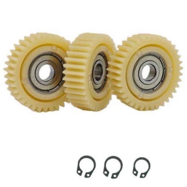 36 tænder nylon gear sæt med 608 lejer og låseringe til reparationstilbehør til elcykelnavmotor